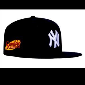 Hat Club x Seinfeld New York Yankee New Era Fitted Hat 7 3/8 Brand New